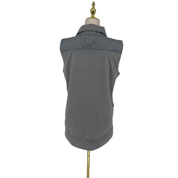 Under Armour Vest Women's MEDIUM ColdGear Gray Fleece Zip Pocket Loose Athletic - Picture 12 of 13